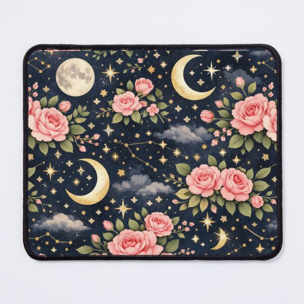Item preview, Celestial pink floral pattern- Aesthetic floral pattern design designed and sold by RiseFemmedom.