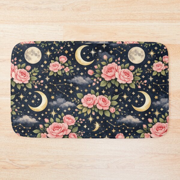 Item preview, Celestial pink floral pattern- Aesthetic floral pattern design designed and sold by RiseFemmedom.