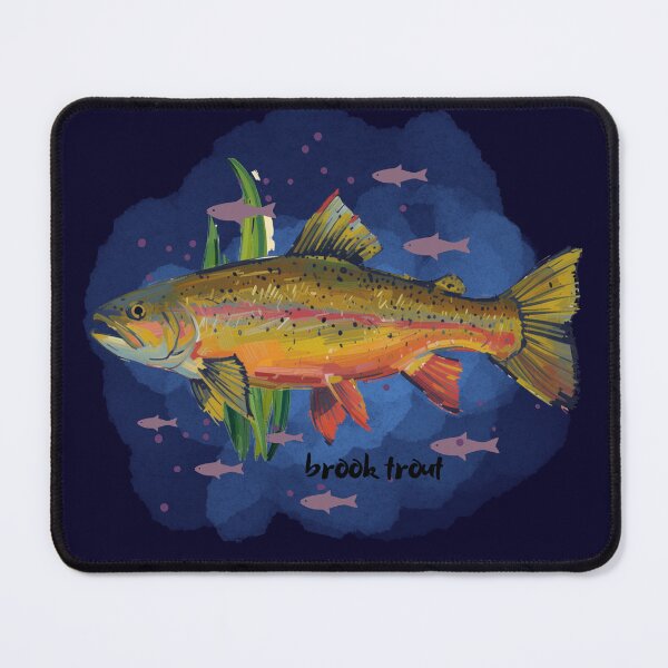 Item preview, Brook Trout Freshwater Fish illustration designed and sold by AnulaArt.