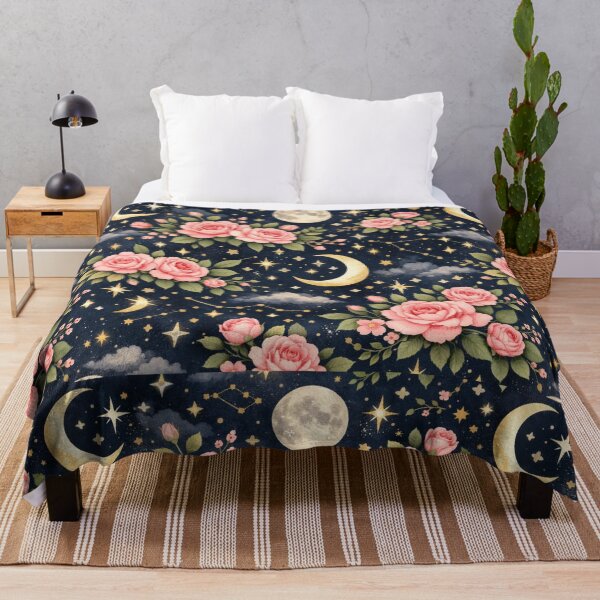 Item preview, Celestial pink floral pattern- Aesthetic floral pattern design designed and sold by RiseFemmedom.