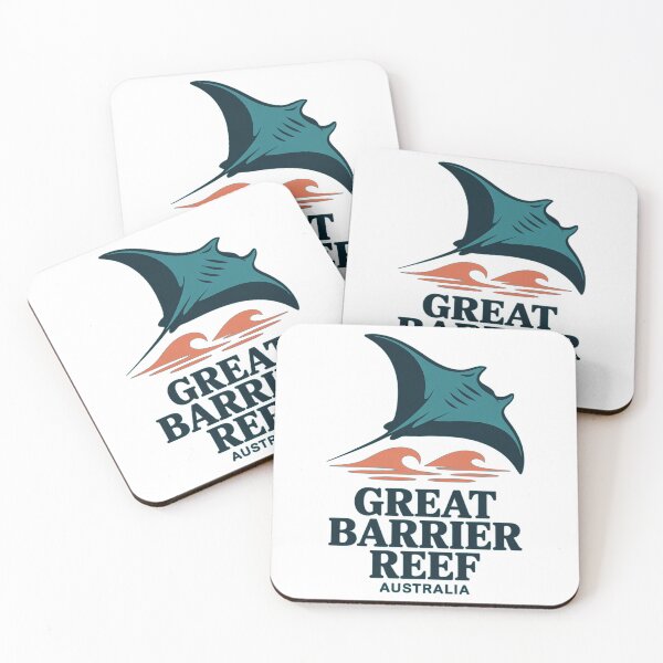 Item preview, Great Barrier Reef Australia Manta Ray Ocean Shirt designed and sold by pod24.