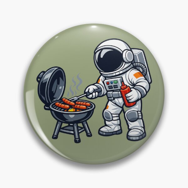Item preview, Grilling Astronaut designed and sold by BROHLine Studio.