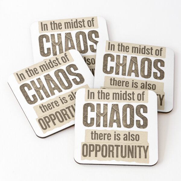 Item preview, ''In The Midst of CHAOS There is Opportunity'' by SUN TZU designed and sold by SilentStrategyShop.