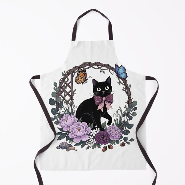 Item preview, Magical Black Cat Butterfly Garden sticker designed and sold by Jaideep Walia.