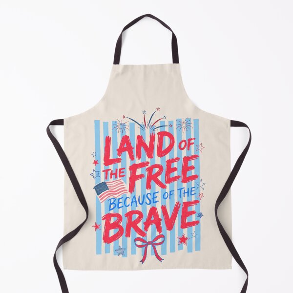 Item preview, Land Of The Free Patriotic Fireworks Quote designed and sold by FreshVibe Prints.