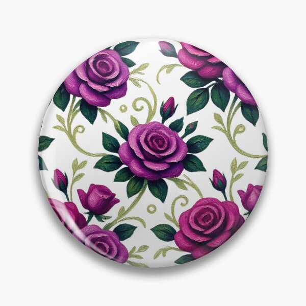 Item preview, Timeless Elegance: Deep Plum Rose Botanical Art designed and sold by AmDecor.