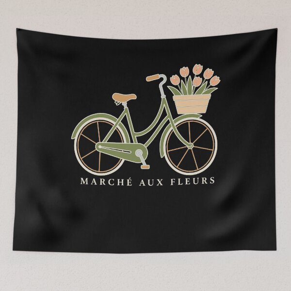 Item preview, Paris Flower Market Bicycle T-Shirt – French Floral Travel Design designed and sold by Lyfeinsights.