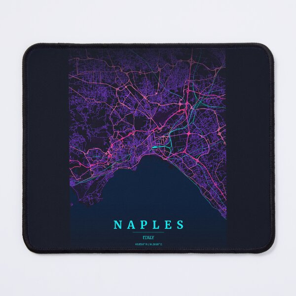 Item preview, Neon Style Map of Napoli, Italy designed and sold by Enea Kelo.