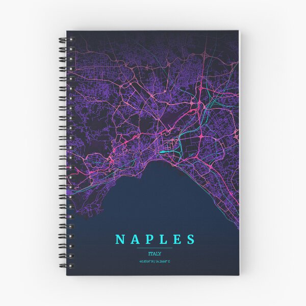 Item preview, Neon Style Map of Napoli, Italy designed and sold by Enea Kelo.