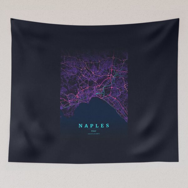 Item preview, Neon Style Map of Napoli, Italy designed and sold by Enea Kelo.