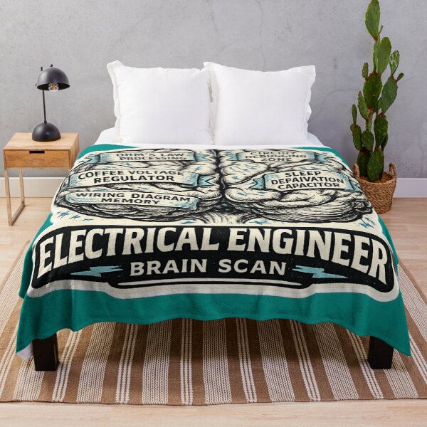 Item preview, Electrical Engineer Brain Scan – Funny Vintage Circuit Humor Art | Electrical Engineering Gift designed and sold by irfanshikh.