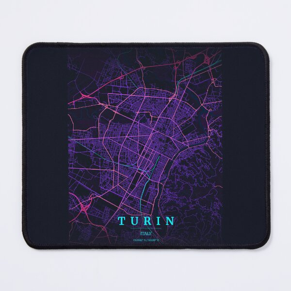 Item preview, Neon Style Map of Turin, Italy designed and sold by Enea Kelo.