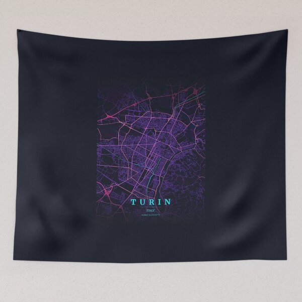 Item preview, Neon Style Map of Turin, Italy designed and sold by Enea Kelo.