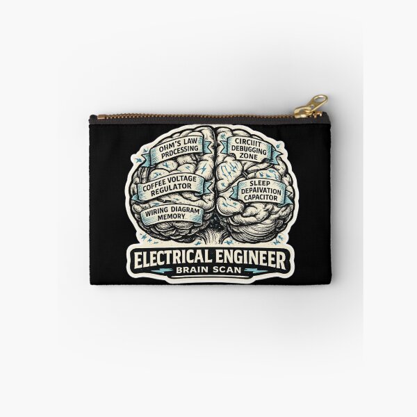 Item preview, Electrical Engineer Brain Scan – Funny Vintage Circuit Humor Art | Electrical Engineering Gift designed and sold by irfanshikh.