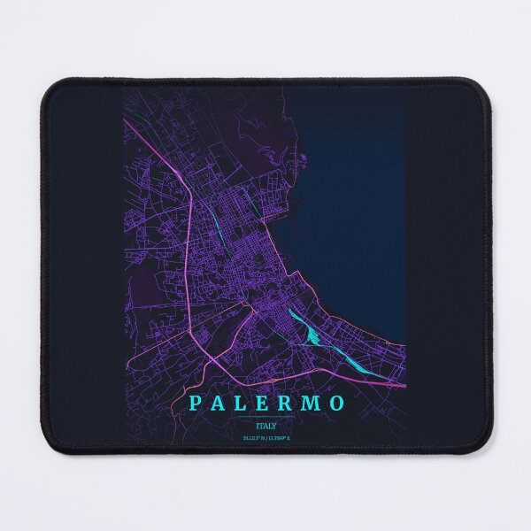Item preview, Neon Style Map of Palermo, Italy designed and sold by Enea Kelo.