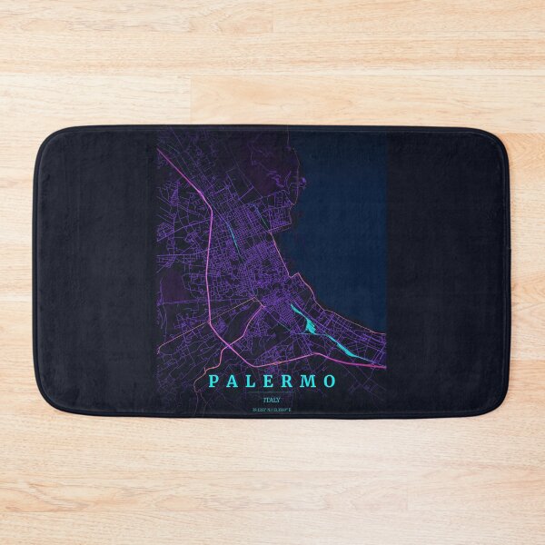 Item preview, Neon Style Map of Palermo, Italy designed and sold by Enea Kelo.