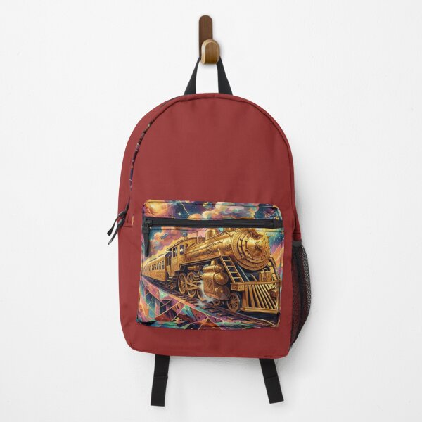Item preview, Abyss Express in a surreal gold-art-deco vision full of cosmic steam and futuristic elegance designed and sold by FotoworldEdel.