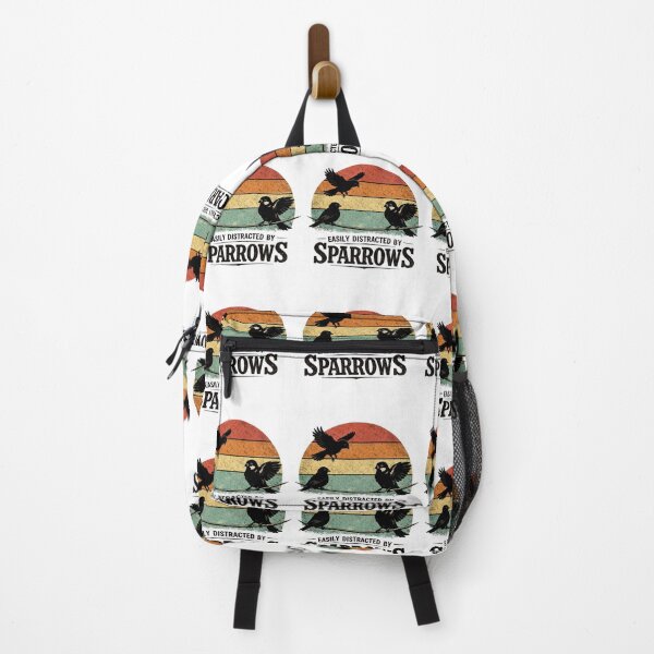 Item preview, Easily Distracted By Sparrows Vintage Birdwatching Humor designed and sold by FreshVibe Prints.