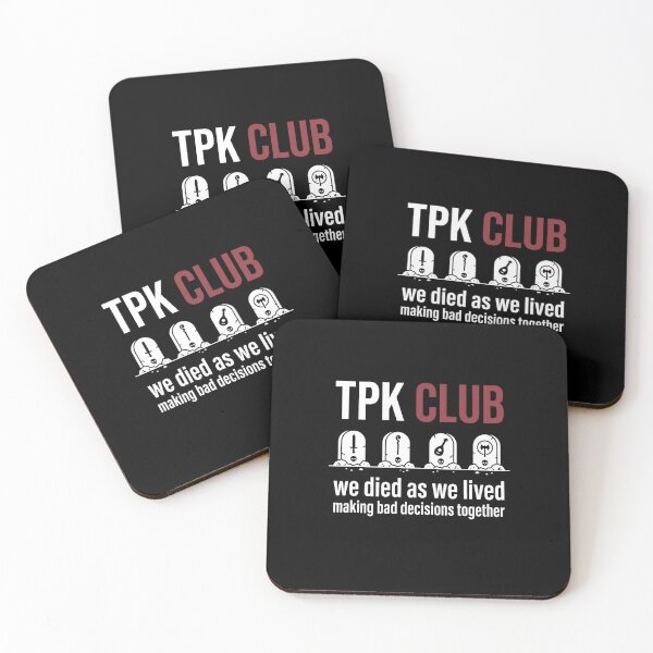 Item preview, TPK Club We Died As We Lived Funny Tabletop RPG Design designed and sold by Fenay Designs.