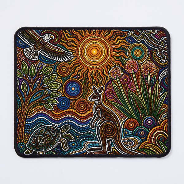 Item preview, Aboriginal Inspired Dot Art - Australian Flora and Fauna designed and sold by GrinGalore.