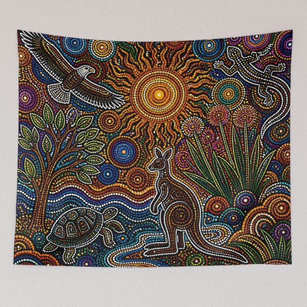 Item preview, Aboriginal Inspired Dot Art - Australian Flora and Fauna designed and sold by GrinGalore.