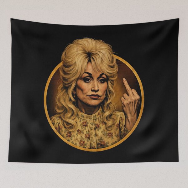 Item preview, Dolly Parton Flipping The Bird HD Classic  designed and sold by CloutWarrior.