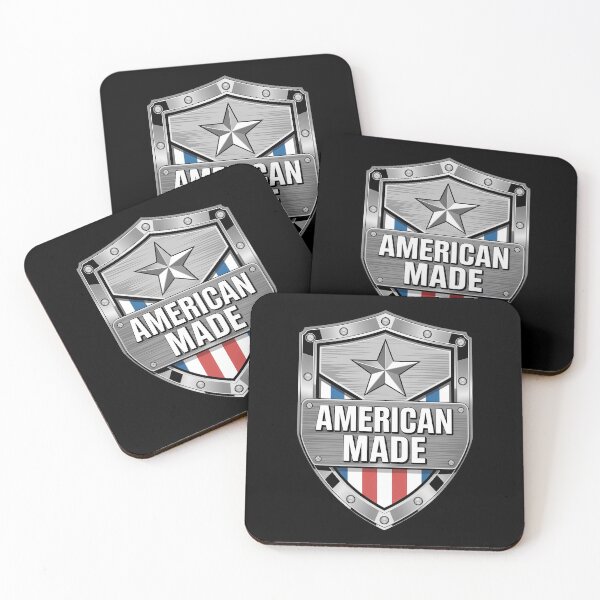 Item preview, American Made – Chrome Shield Metal Badge designed and sold by OldGloryForge.