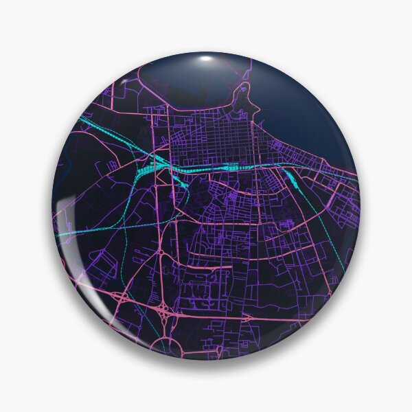 Item preview, Neon Style Map of Bari, Italy designed and sold by Enea Kelo.