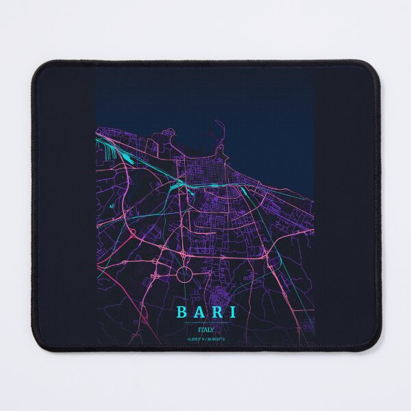 Item preview, Neon Style Map of Bari, Italy designed and sold by Enea Kelo.