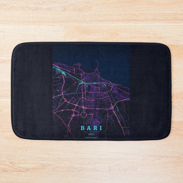 Item preview, Neon Style Map of Bari, Italy designed and sold by Enea Kelo.