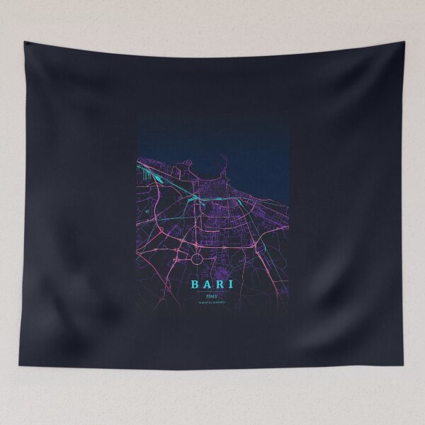 Item preview, Neon Style Map of Bari, Italy designed and sold by Enea Kelo.