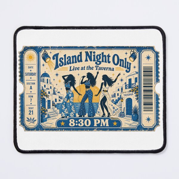 Item preview, Island Night Only Vintage Concert Ticket designed and sold by ArtByRahim.