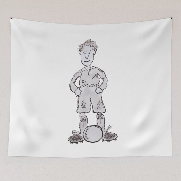 Item preview, Retro football player designed and sold by Inky Fingers Illustrations.