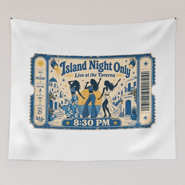 Item preview, Island Night Only Vintage Concert Ticket designed and sold by ArtByRahim.