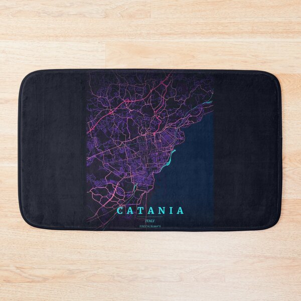Item preview, Neon Style Map of Catania, Italy designed and sold by Enea Kelo.