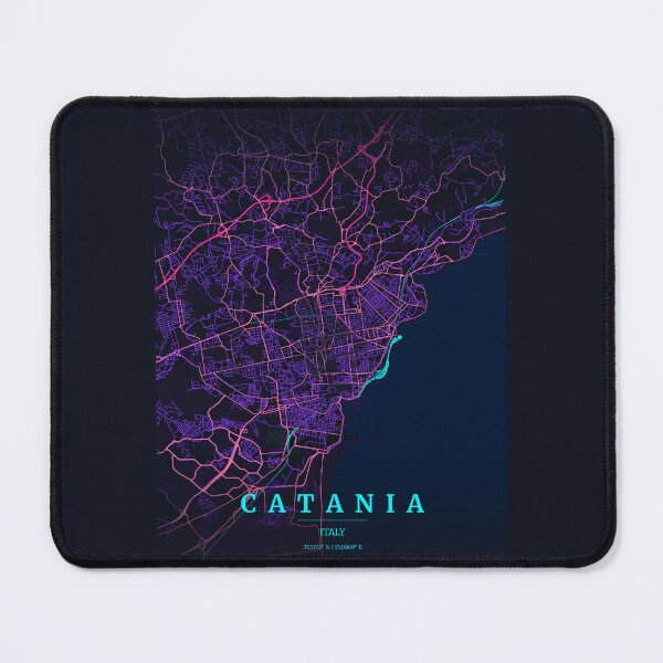 Item preview, Neon Style Map of Catania, Italy designed and sold by Enea Kelo.