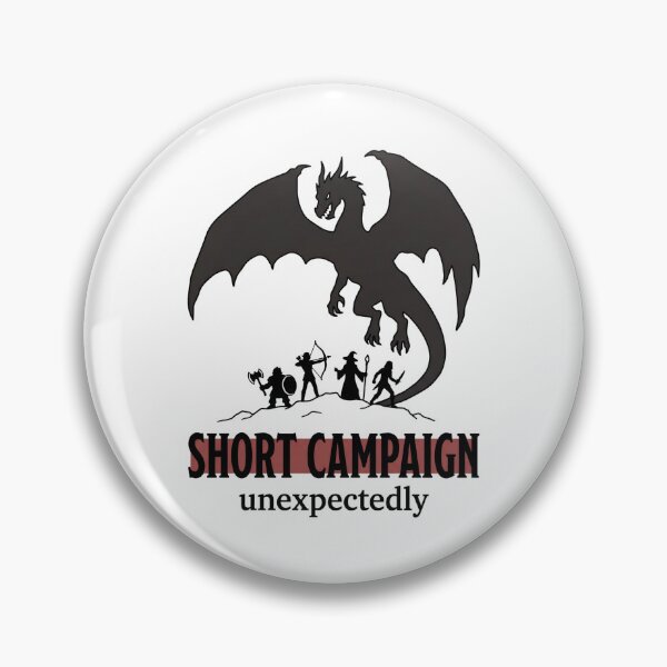 Item preview, Short Campaign Unexpectedly Funny Tabletop RPG Dragon Design designed and sold by Fenay Designs.