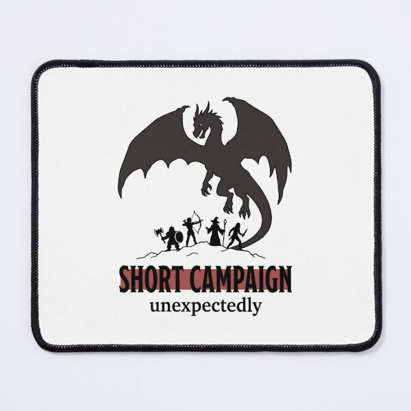 Item preview, Short Campaign Unexpectedly Funny Tabletop RPG Dragon Design designed and sold by Fenay Designs.