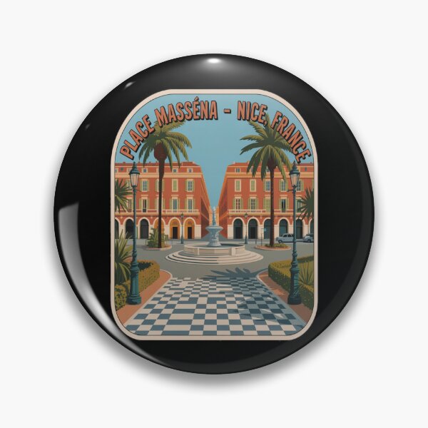 Item preview, Place Massena Nice Vintage Travel Sticker designed and sold by stickercuffs.