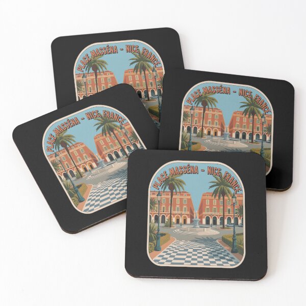 Item preview, Place Massena Nice Vintage Travel Sticker designed and sold by stickercuffs.