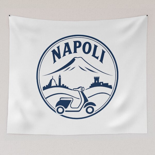 Item preview, Naples Italy Vintage Scooter Travel Badge T-Shirt – Napoli Souvenir designed and sold by Lyfeinsights.