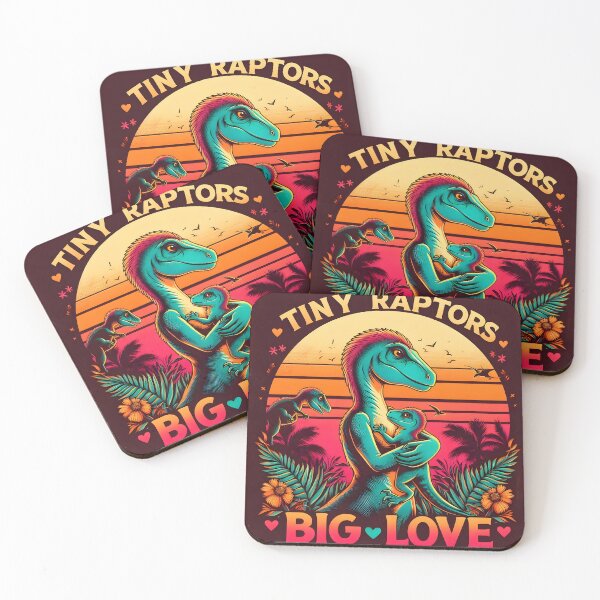 Item preview, Tiny Raptors Big Love designed and sold by AI-Only Creations.
