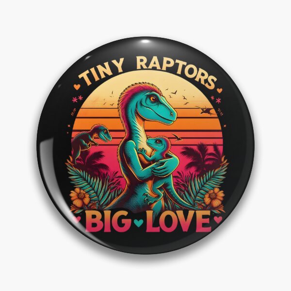 Item preview, Tiny Raptors Big Love designed and sold by AI-Only Creations.