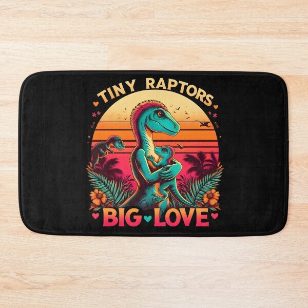 Item preview, Tiny Raptors Big Love designed and sold by AI-Only Creations.