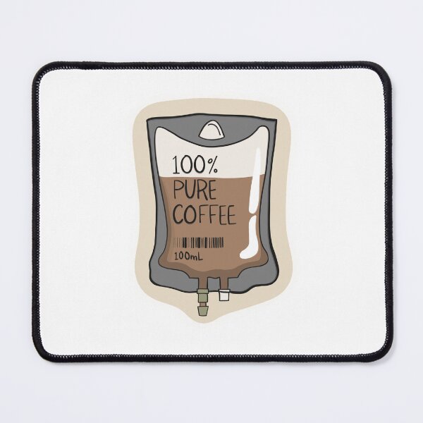 Item preview, 100% Pure Coffee – Funny Caffeine Addict Sticker designed and sold by Barelythere2324.