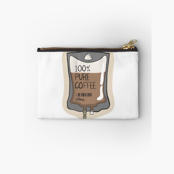 Item preview, 100% Pure Coffee – Funny Caffeine Addict Sticker designed and sold by Barelythere2324.