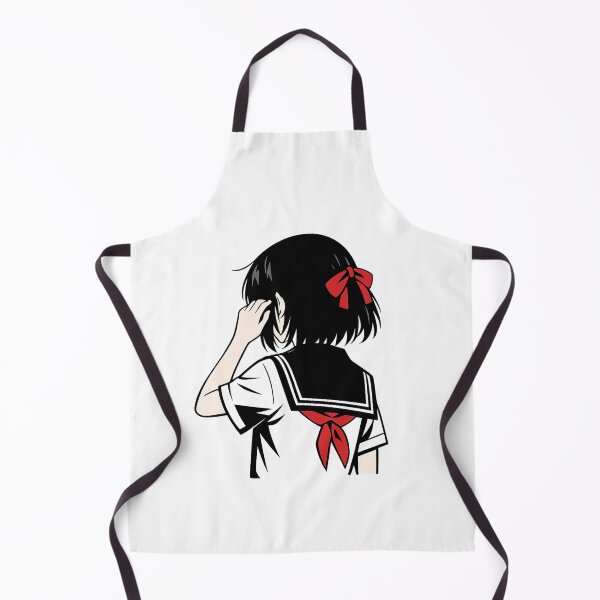 Item preview, Minimalist Anime Girl Back View – Aesthetic Japanese Style designed and sold by YamiSociety.