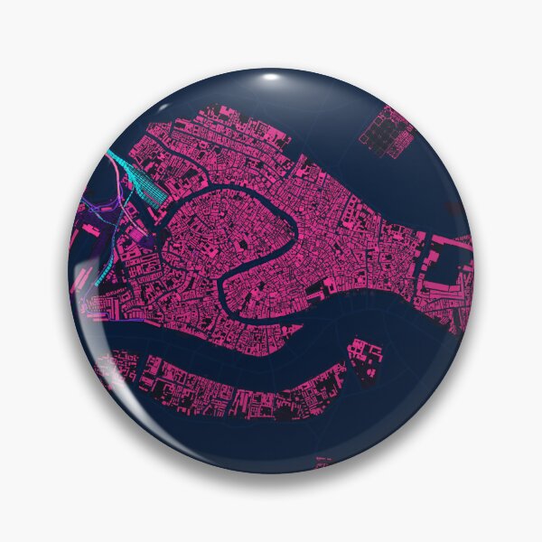 Item preview, Neon Style Map of Venice, Italy designed and sold by Enea Kelo.