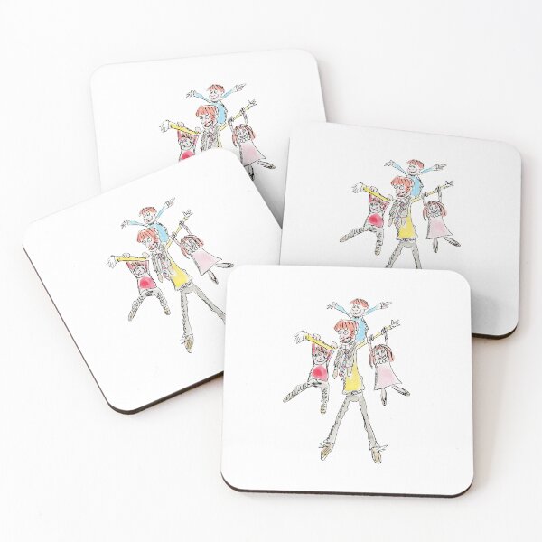Item preview, Ginger Dad jumping with his kids designed and sold by Inky Fingers Illustrations.