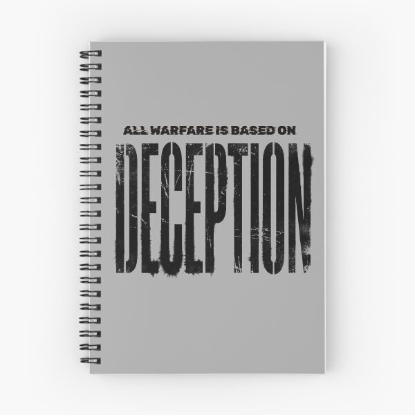 Item preview, ''All Warfare Is Based On DECEPTION'' by SUN TZU designed and sold by SilentStrategyShop.